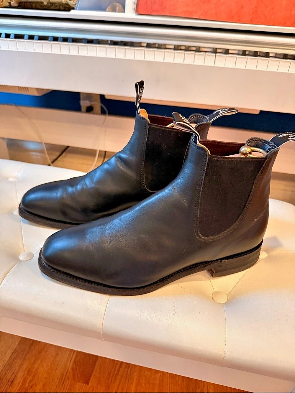RM Williams Comfort Craftsman Black Leather Ankle Boots